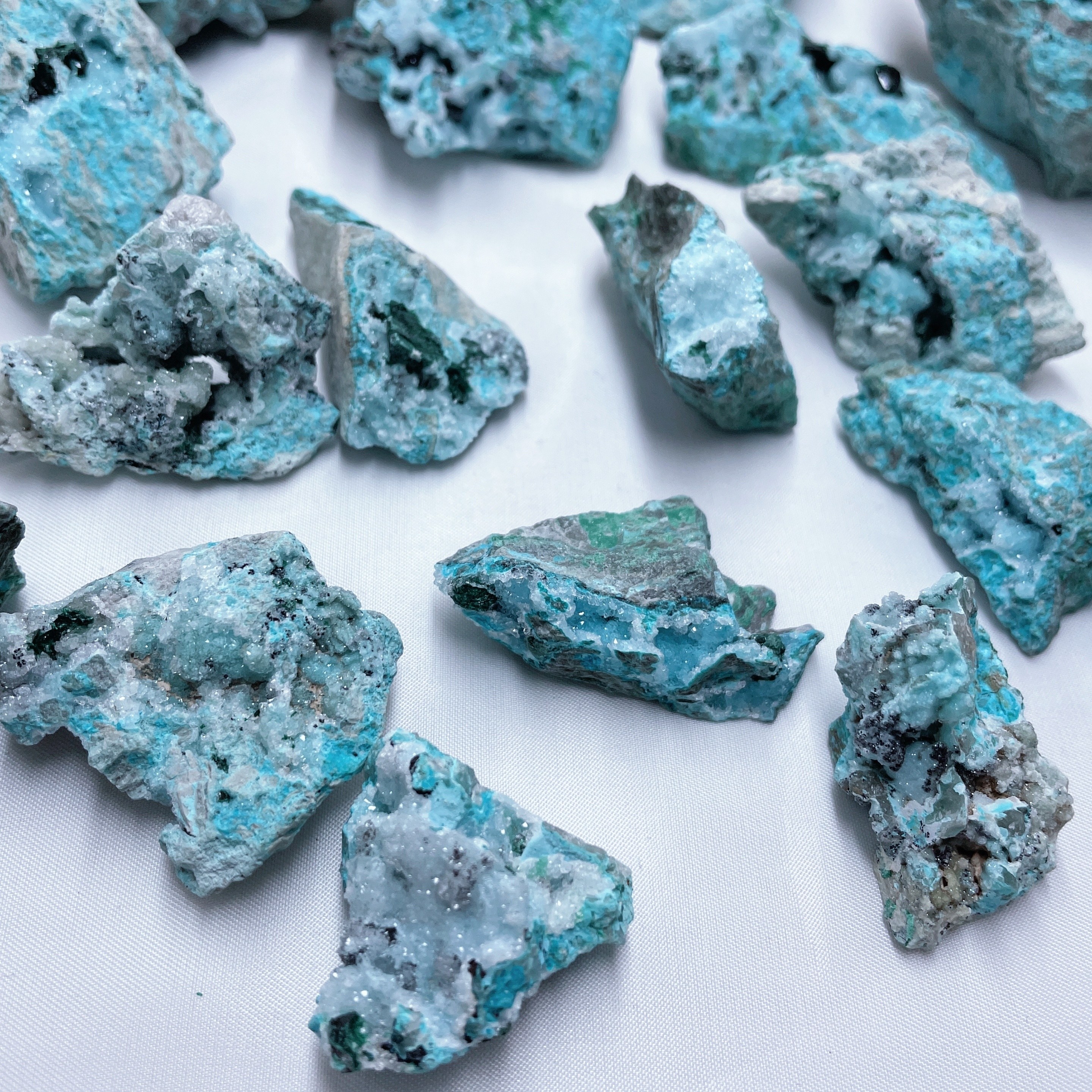 Chrysocolla Mineral Specimen Natural Druzy Crystal